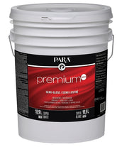 Para Premium Series 9030-20 Interior Paint, Solvent, Water, Semi-Gloss, White, 5 gal, Pail